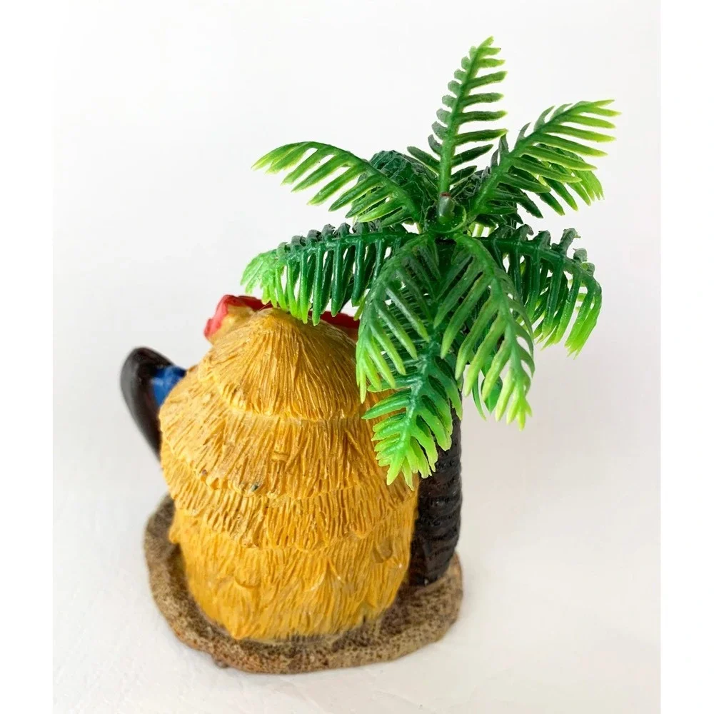 Top Fin Aquarium Decor Tiki Surf Shop Mermaid Electroplated Mix 2 Pack Lot New